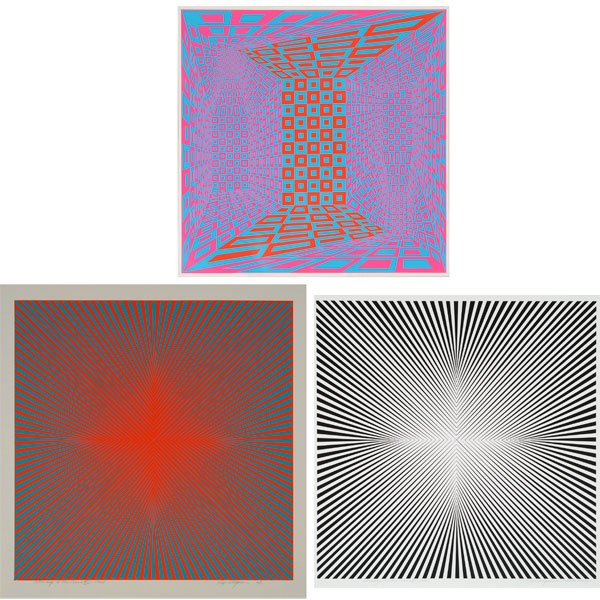 ROY AHLGREN Serigraphs "Concatenation", "Homage to the (1 of 5)