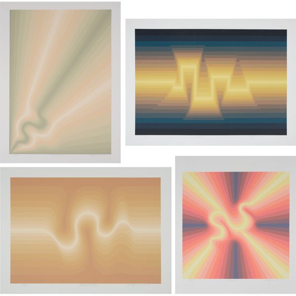 ROY AHLGREN Serigraphs "Precision", "Stratification", (1 of 5)