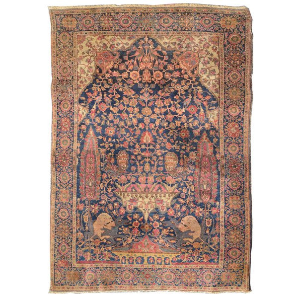 Kashan Paradise Rug: 4 feet 2 inches x 6 feet 5 inches (1 of 4)