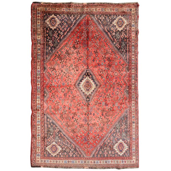 Qashqai Rug: 5 feet 5 inches x 8 feet 10 inches (1 of 4)