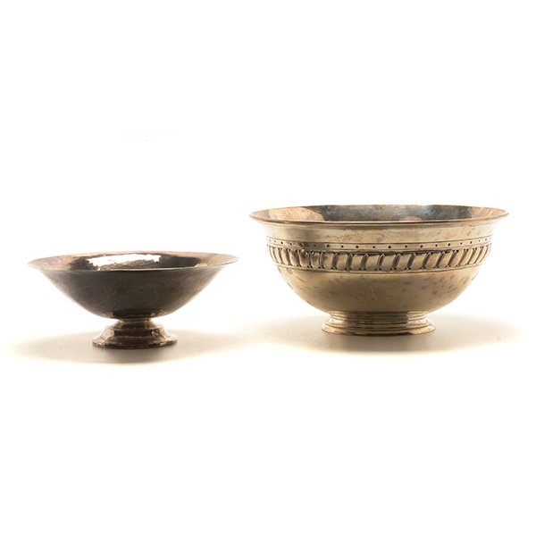 Two Arts & Crafts Sterling Silver Bowls (1 of 10)