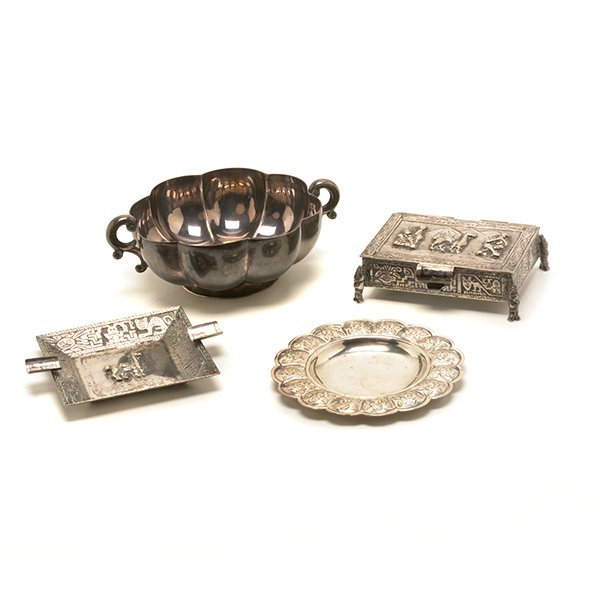 Four Mexican Sanborn or Peruvian Sterling Silver Table (1 of 10)