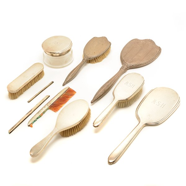 Collection of Sterling Silver Dresser Items (1 of 10)