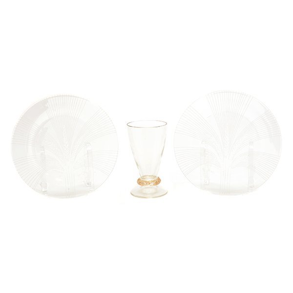 Lalique Water Glass with Lizards and Twelve Sheaf of (1 of 7)