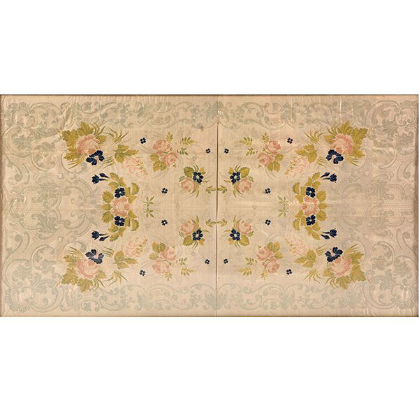 Framed 18th Century French Floral Embroidery Panel (1 of 7)
