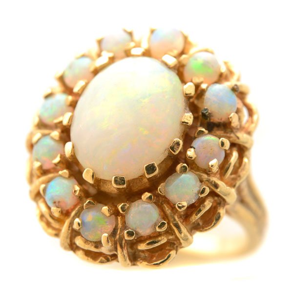 Opal, 14k Yellow Gold Ring. (1 of 4)