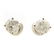Pair of Diamond, 14k White Gold Stud Earrings.
