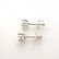 Pair of Diamond, 14k White Gold Stud Earrings. - 3