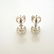 Pair of Diamond, 14k White Gold Stud Earrings. - 4