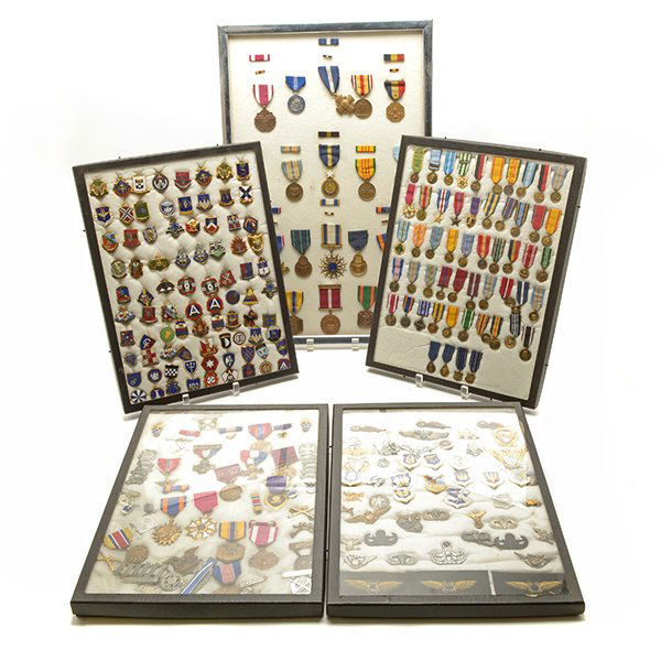 Collection of Medals, Pins, and Ribbons (1 of 4)