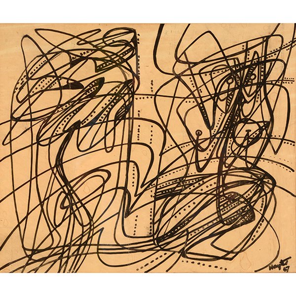Stanley Hayter "Abstract" ink on paper (1 of 9)