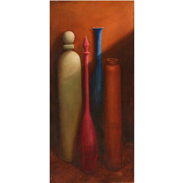 Leavenworth Penitentiary Inmate Art "Still Life" oil on (1 of 10)