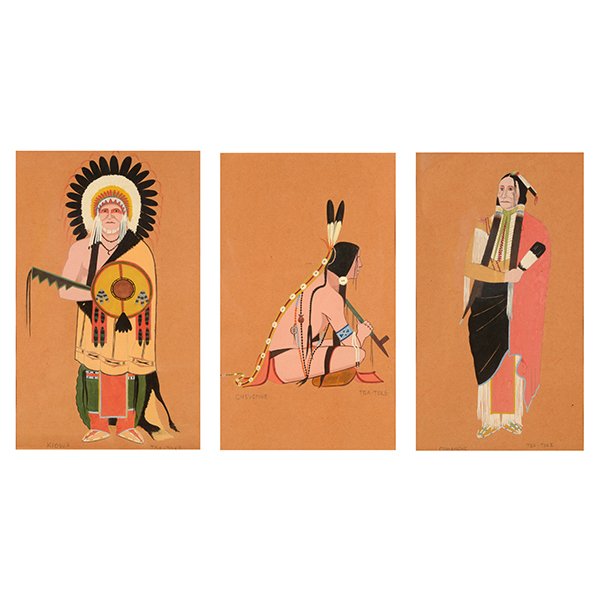 Monroe Tsatoke "Cheyenne", "Kiowa" and "Comanche" (1 of 10)