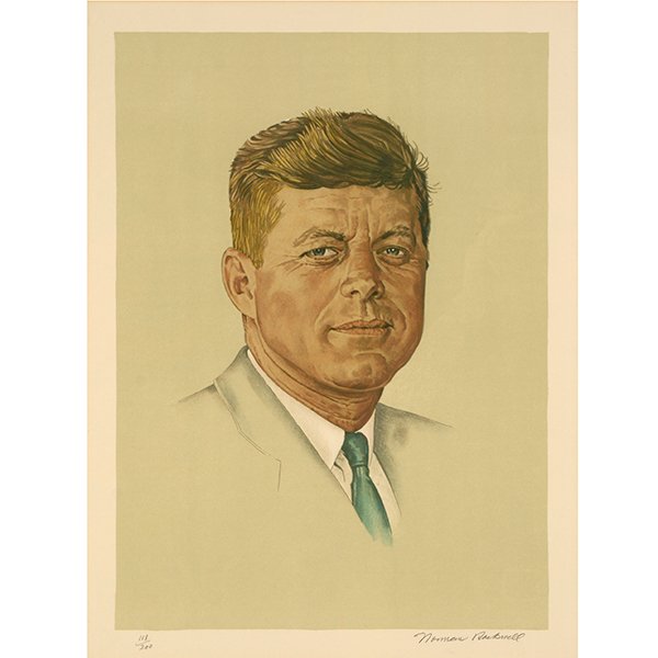 Norman Rockwell "John Kennedy" lithograph (1 of 9)