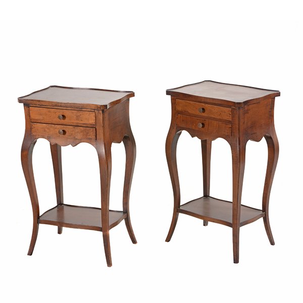 Pair of Louis XV French Provincial Style Two Drawer (1 of 9)