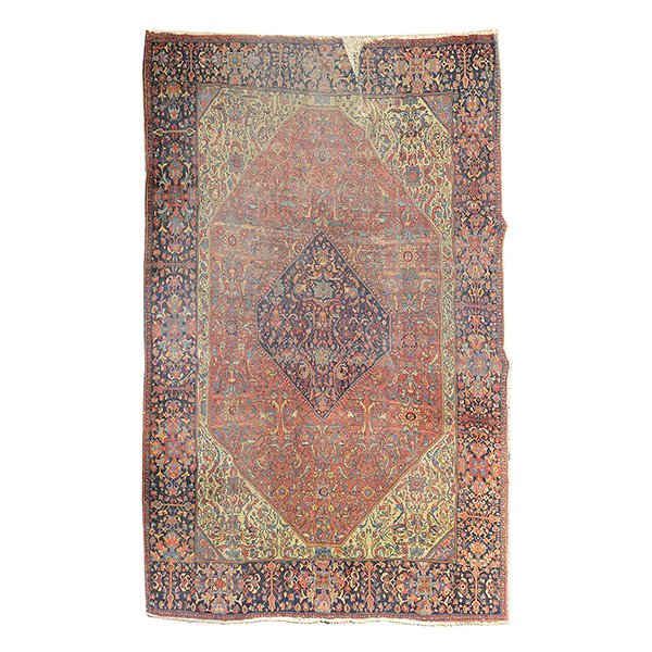 Fereghan Sarouk Rug: 6 feet 10 inches x 8 feet 9 inches (1 of 4)