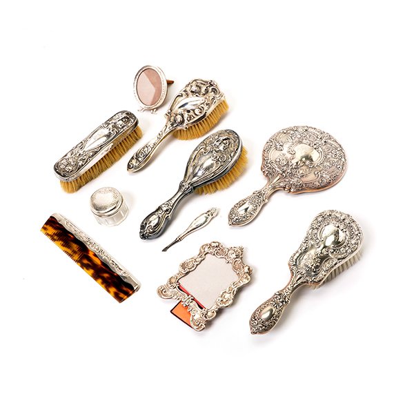 Collection of Sterling Silver Dresser Items (1 of 10)