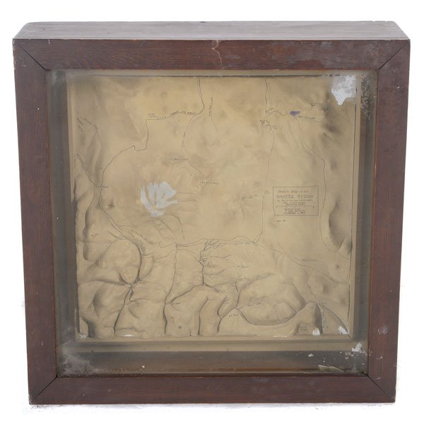 Vintage Topographical Composition Map of The California (1 of 4)