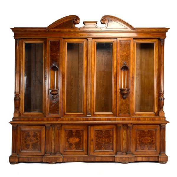 Massive George III Style Inlaid Mahogany Cabinet (1 of 6)