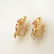 Pair of Retro Diamond, Ruby, 14k Yellow Gold, - 3