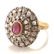 Victorian Ruby, Diamond, Silver-Topped, 18k Yellow Gold