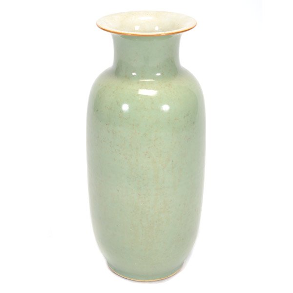A Celadon Crackle Glazed Vase, 19th Century (1 of 4)