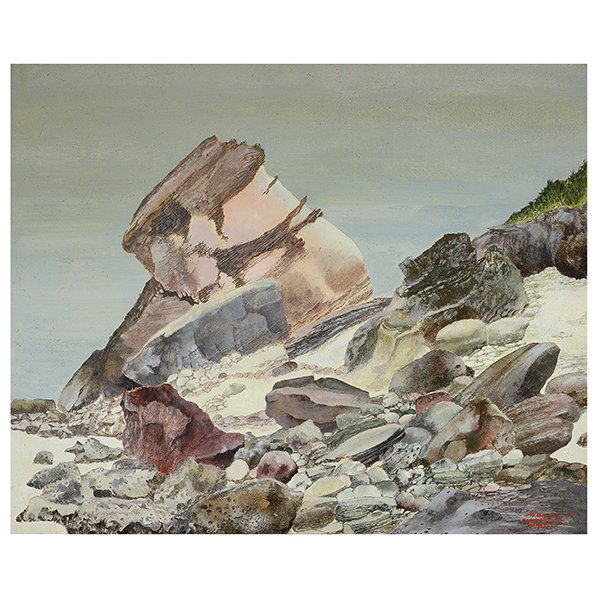 Rodolfo Ragodon "Mountain Landscape" oil on canvas laid (1 of 5)