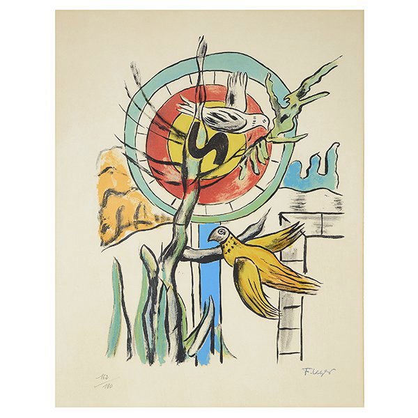 Fernand LÈger "The Two Birds" lithograph (1 of 6)