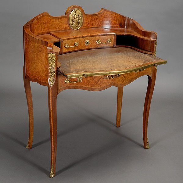 Louis XVI Style Gilt Bronze Bonheur du Jour (1 of 6)