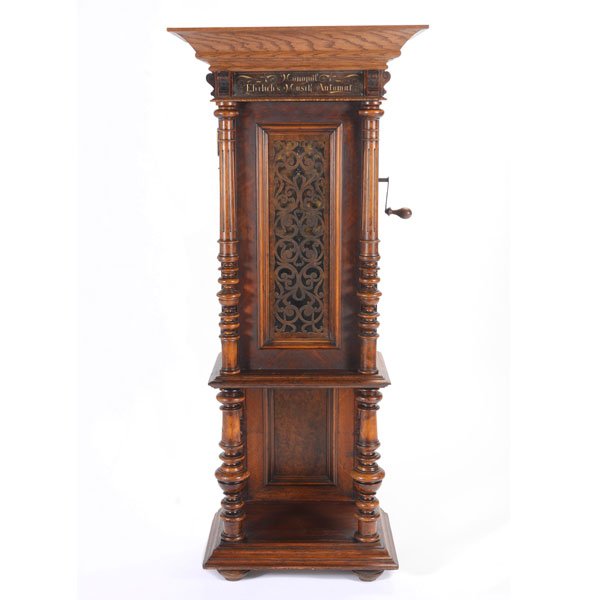 Ehrlich's Musik Automat Monopol Upright Music Box (1 of 8)