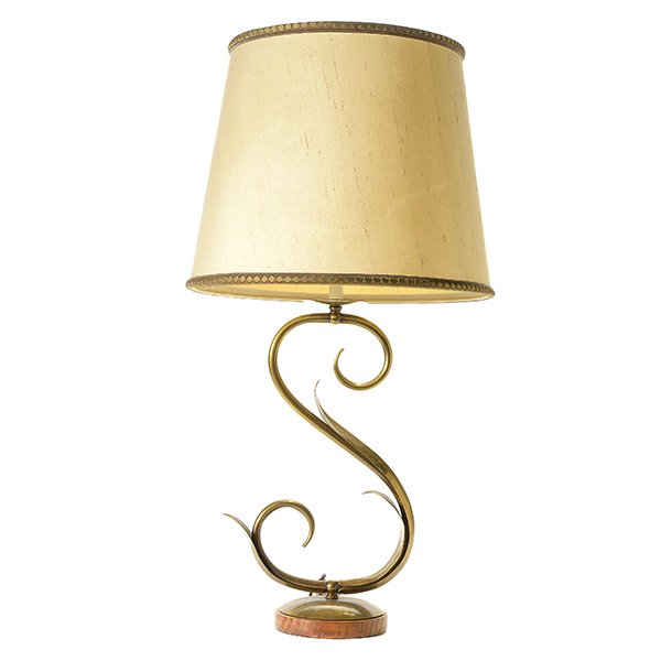 Norman Grag for Gump's Abstract Brass Scroll Form Table (1 of 5)