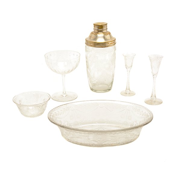 Set of Hawkes Glass Stemware and Bowls with Associated (1 of 10)