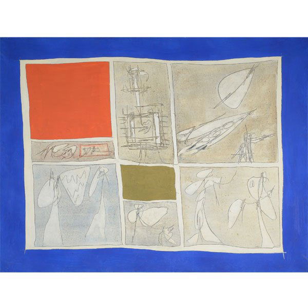 Achille Perilli "La Luce della Cabala (The light of the (1 of 7)