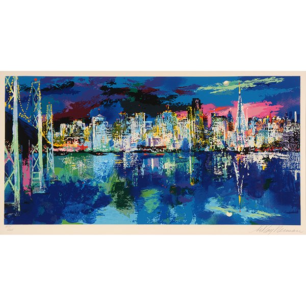 Leroy Neiman "San Francisco by Night" serigraph (1 of 10)