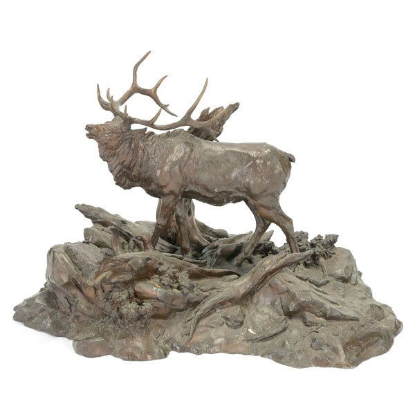 Clark Bronson (1939-) Elk Territory, 1973 (1 of 6)