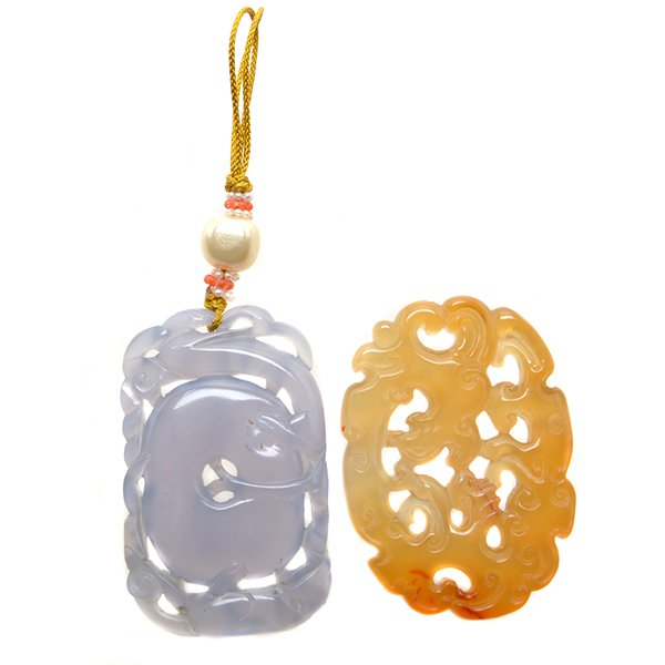 Two Agate Pendants, Late Qing Dynasty (1 of 7)