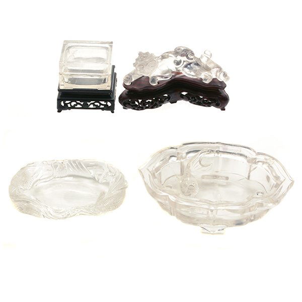 Four Rock Crystal Scholar's Objects, 19th Century (1 of 10)