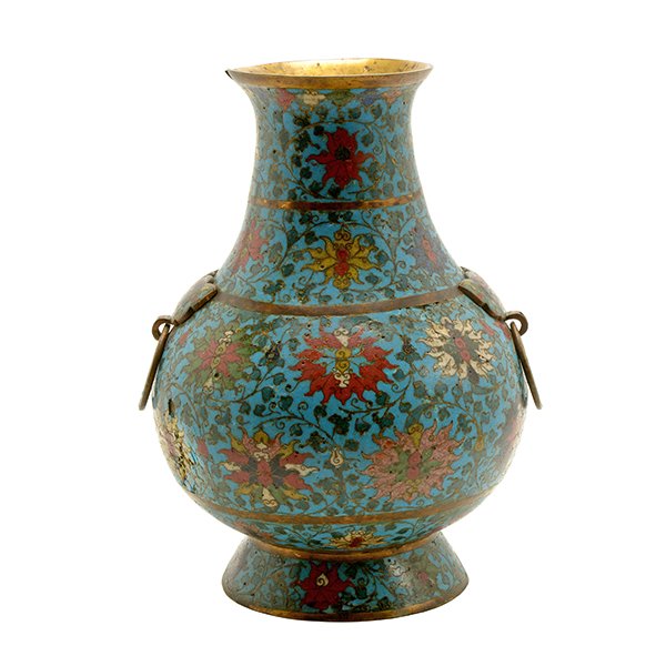 A CloisonnÈ Enamel 'Hu' Form Vase, Late Ming Dynasty (1 of 9)