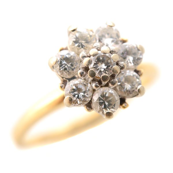 Diamond, 14k Gold Ring. (1 of 4)
