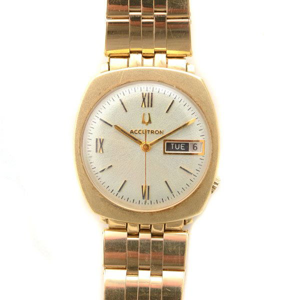 Accutron 14k Yellow Gold, Metal Wristwatch. (1 of 5)