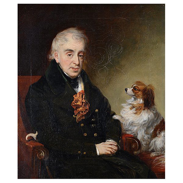 Scottish School "Portrait with King Charles Spaniel" (1 of 6)
