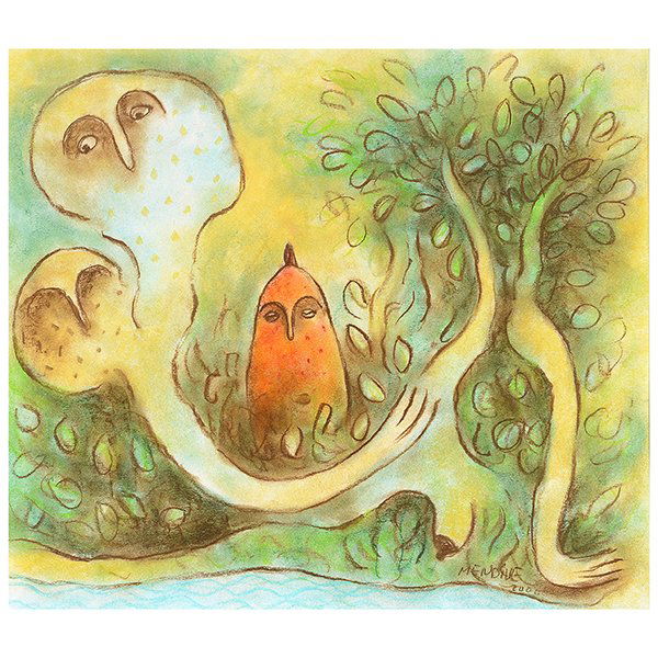 Manuel Mendive "EggË™na" pastel on paper (1 of 6)