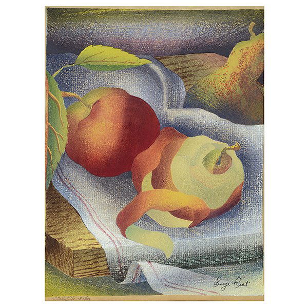 Luigi Rust "Still Life" woodcut on Japon paper (1 of 6)