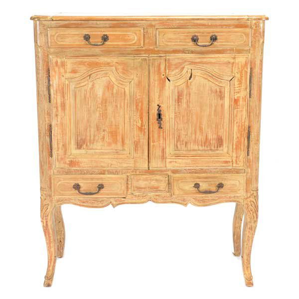 Louis XV Style Provincial Fruitwood Two Door Cabinet (1 of 5)