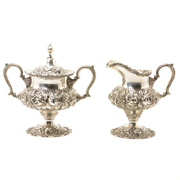 American Rococo Revival Sterling Floral Repousse (1 of 9)