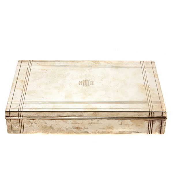 Tiffany & Co. Art Deco Sterling Silver Cigar Box (1 of 7)
