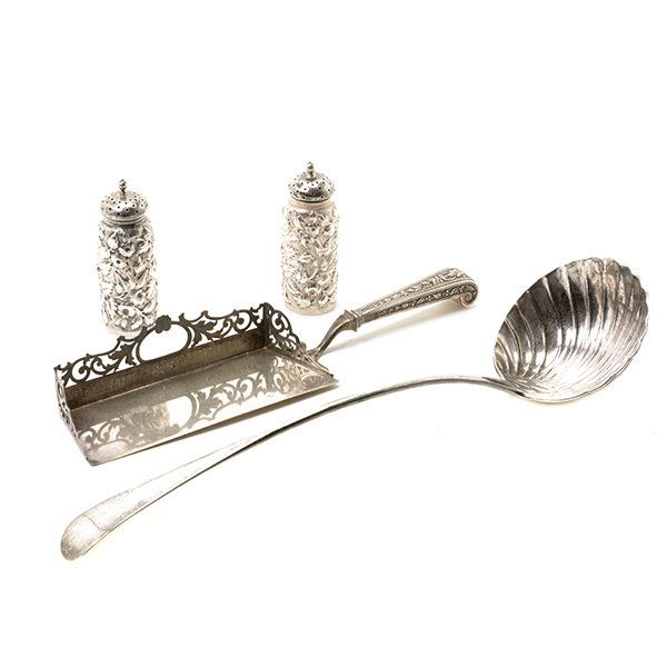 Scottish Silver Punch Ladle, Pair of Dominick & Haff (1 of 10)