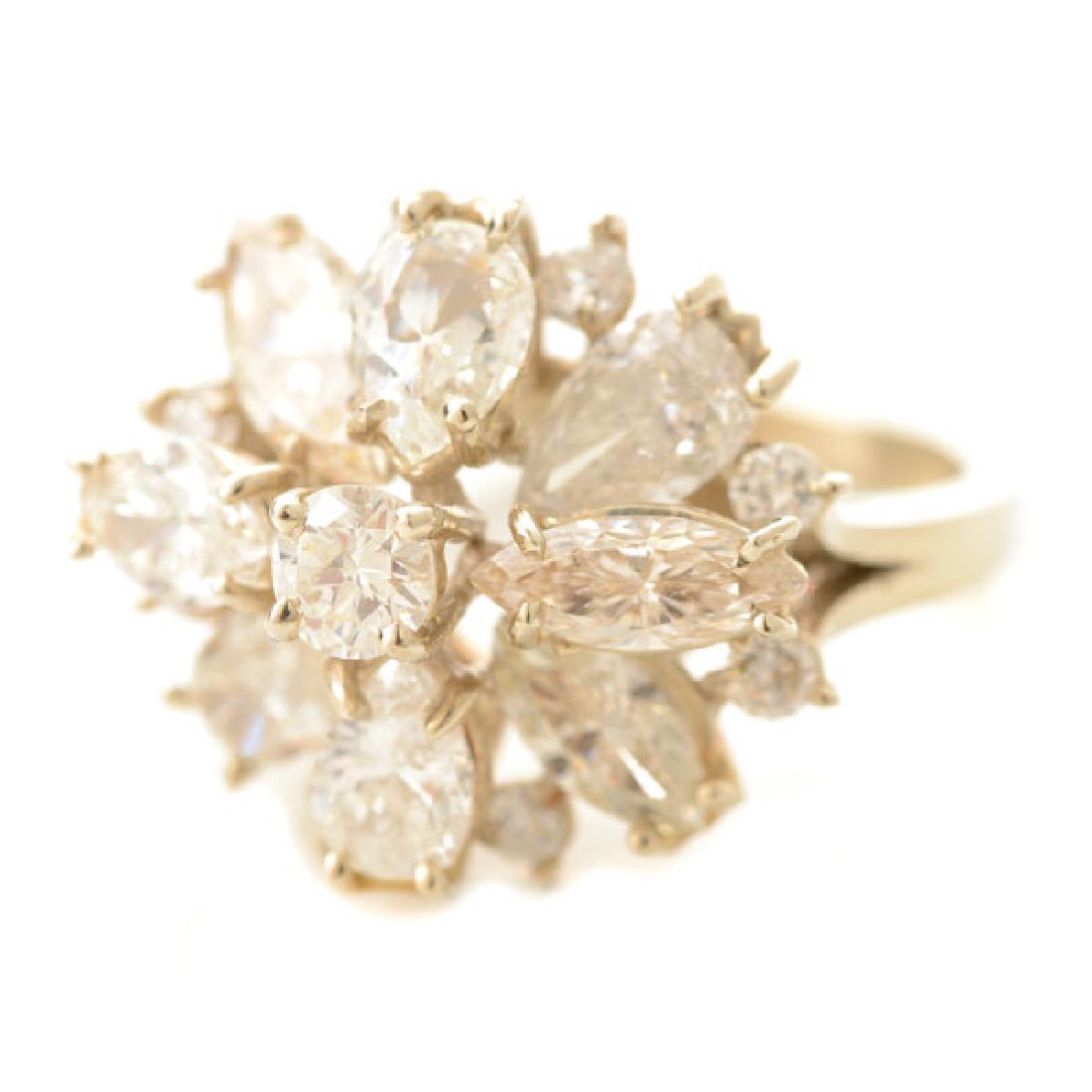 Diamond, 14k White Gold Ring. (1 of 4)