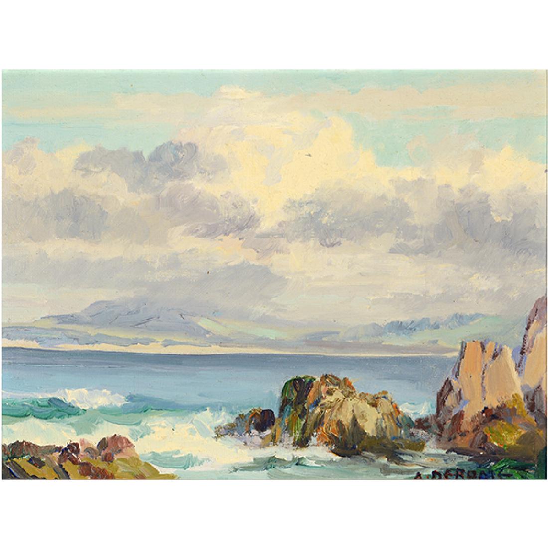 Albert de Rome "Monterey Bay" oil on canvas (1 of 8)