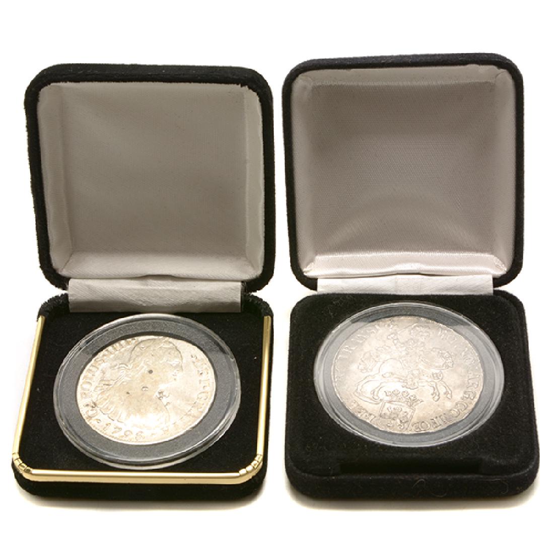 Lot of 2 Silver Coins: 1734 Netherlands and 1798 (1 of 5)